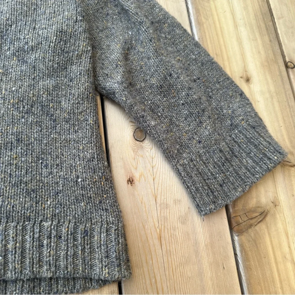 Lilla P Speckled Dolman Sleeve Pullover Sweater S